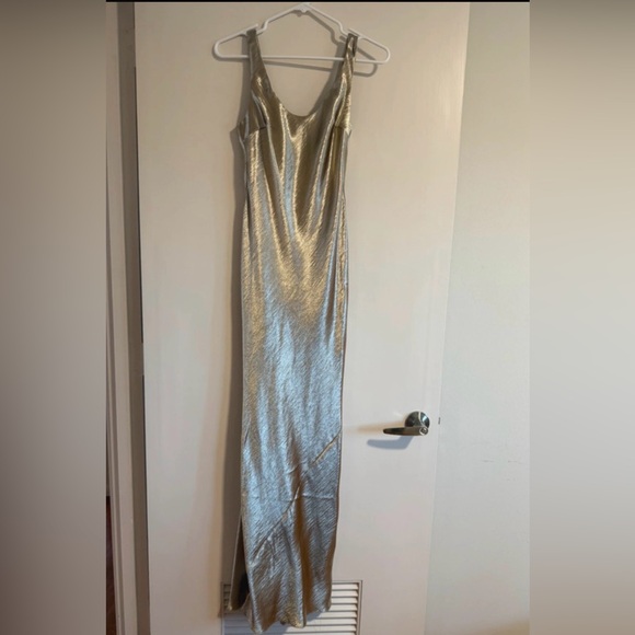 ASOS Dresses & Skirts - ASOS Metallic Champagne Slip Dress
